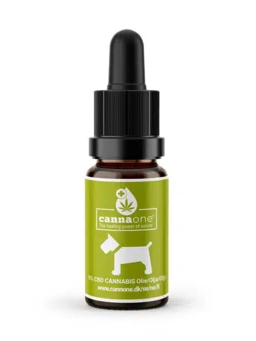 Cannaone Hunde & Katte CBD Olie, 5%, 500 mg. Tilsat Lakseolie.10 ml