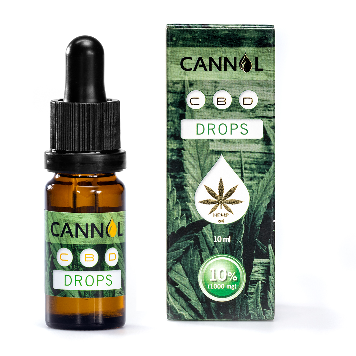Cannol THC-fri CBD Dråber 10% (1000mg)
