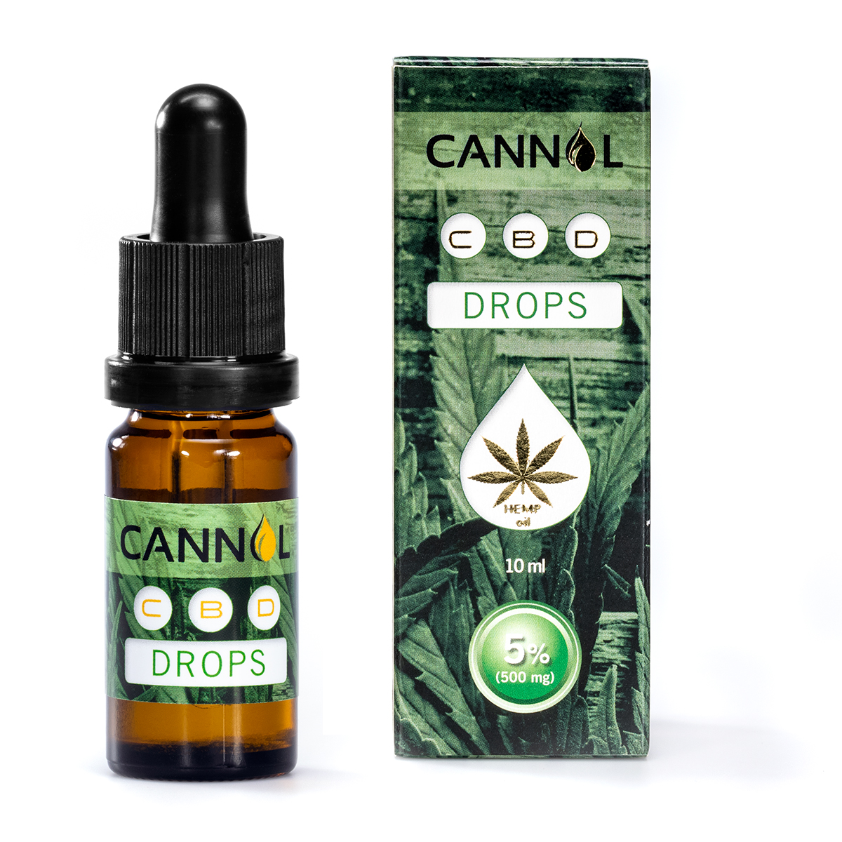 Cannol THC-fri CBD Dråber 5% (500mg)
